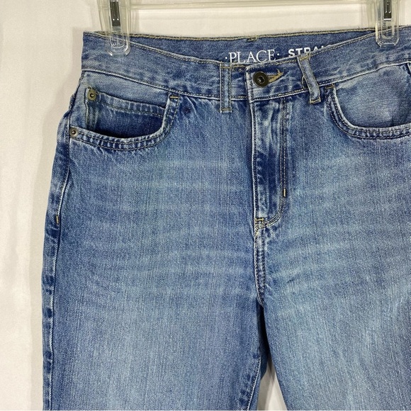 Children’s Place Lightly Worn Condition Kids Husky Straight Leg Jeans - Picture 2 of 8